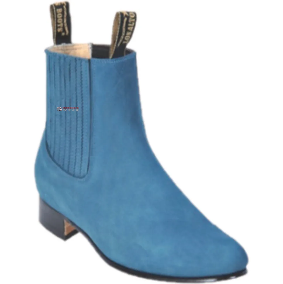 Men’s Los Altos Nobuck Suede Finish Charro Boots