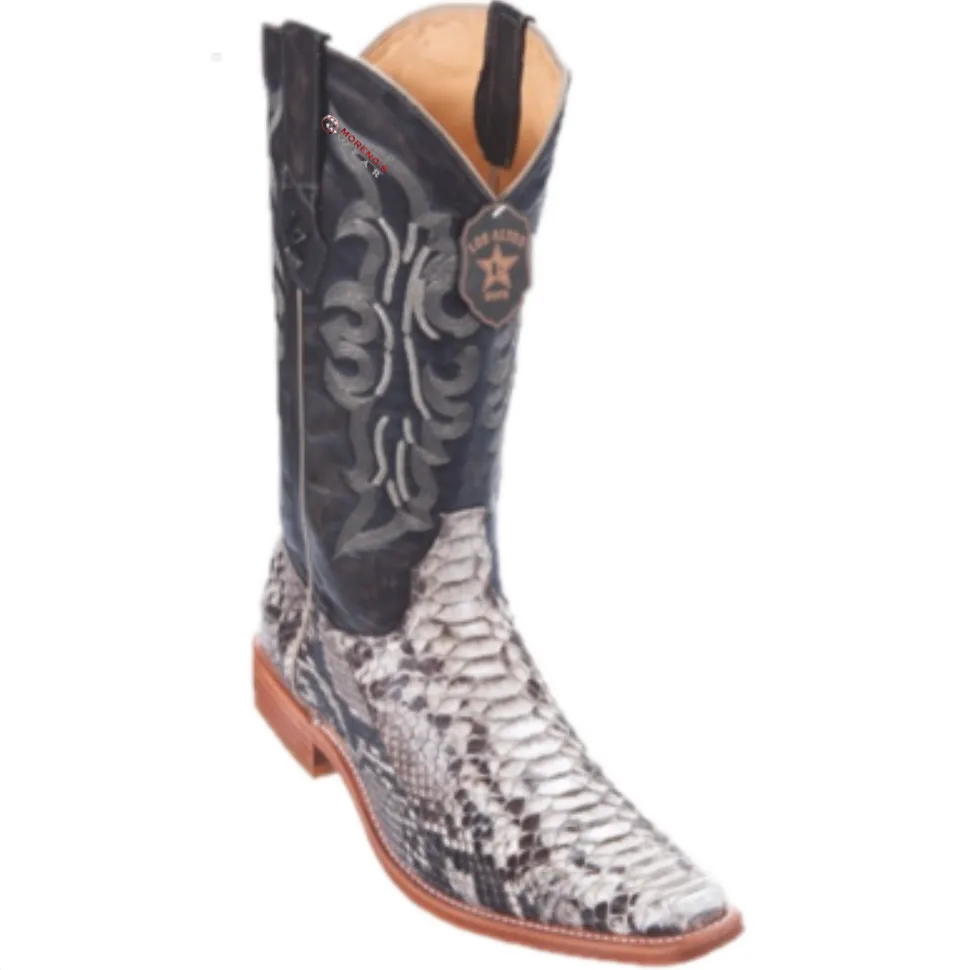 Men’s Los Altos Python Boots Versace Square Toe