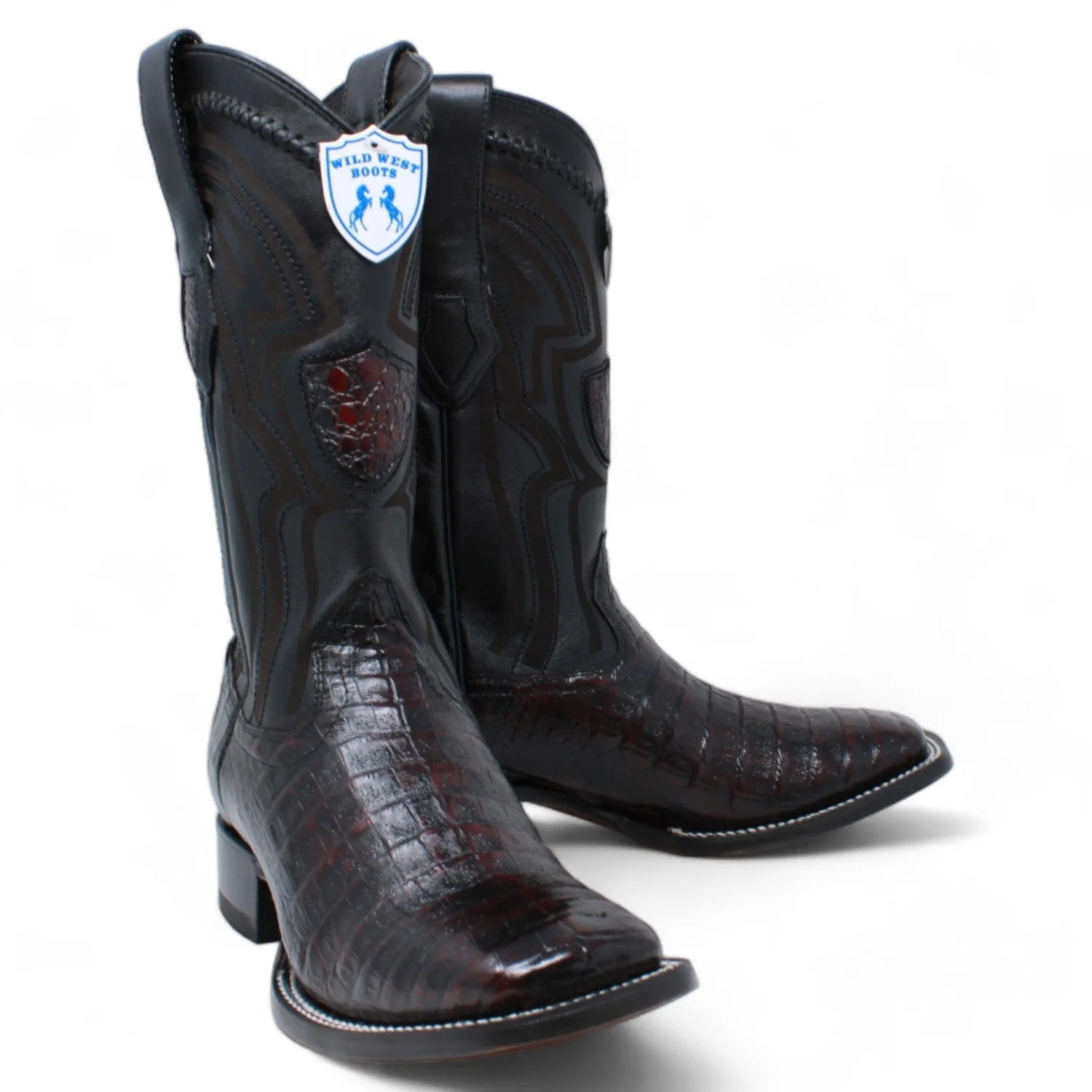 Men's Wild West Caiman Belly Ranch Toe Boots 2824L82