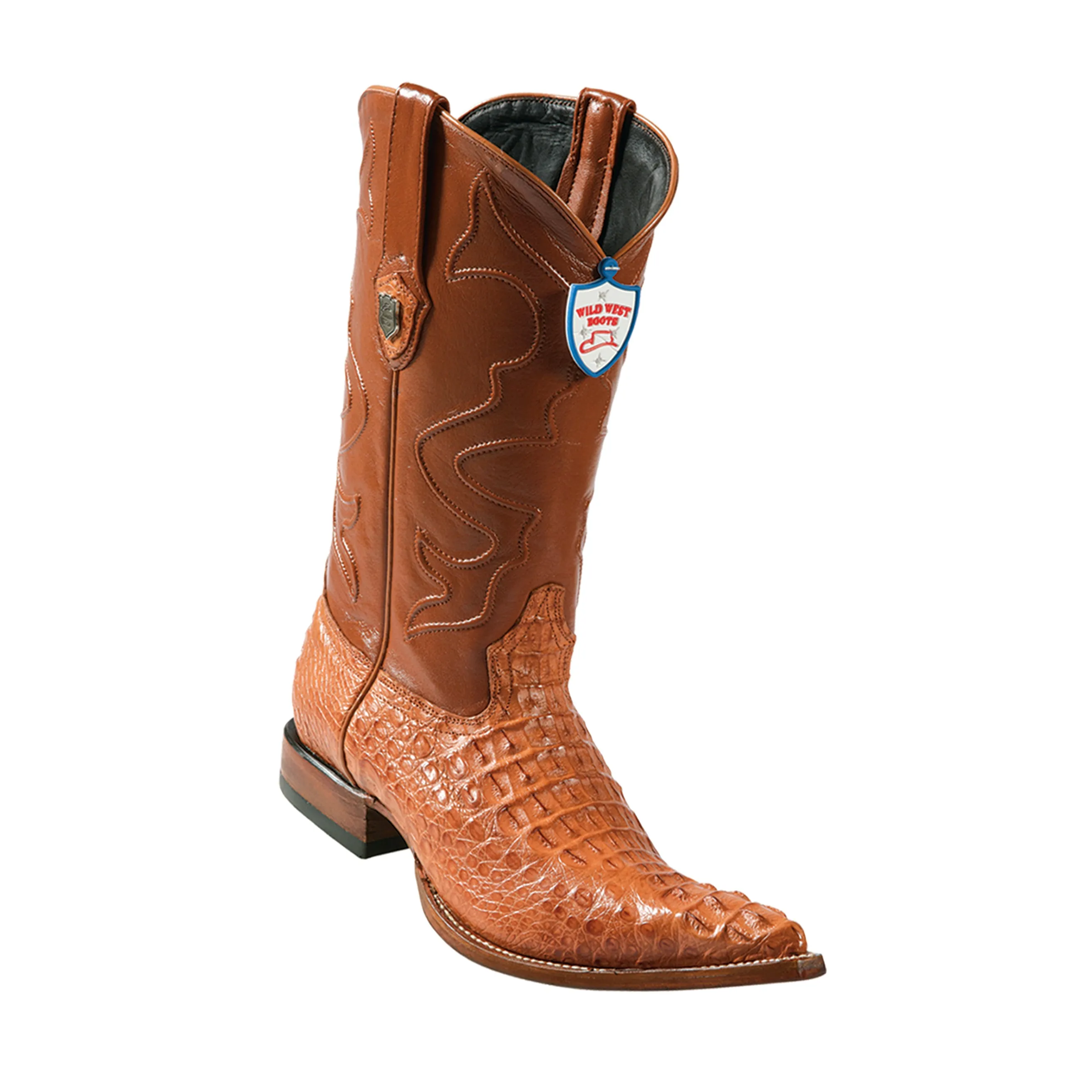 Men's Wild West Caiman Hornback Boots 3x Toe