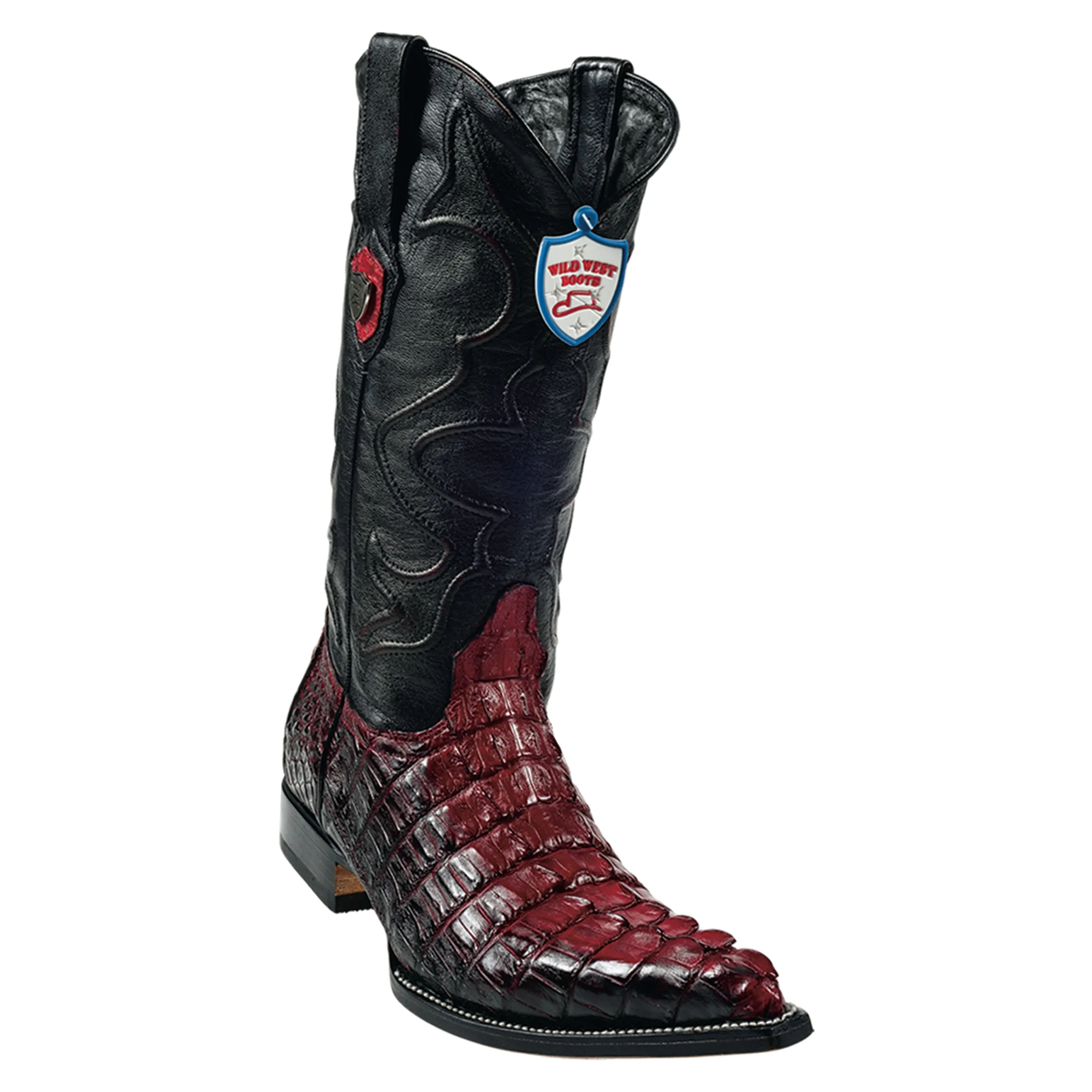 Men's Wild West Caiman Tail Boots 3x Toe