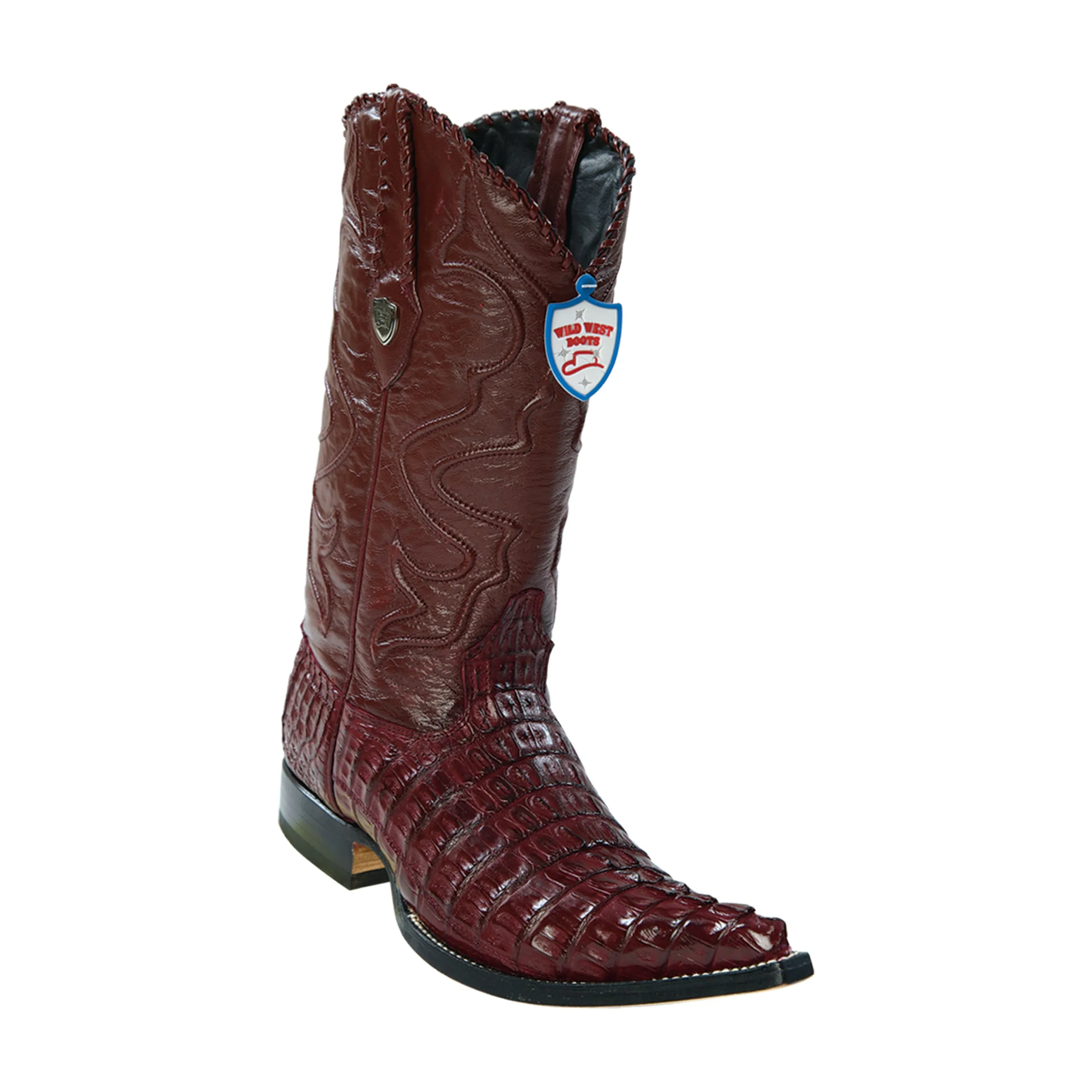 Men's Wild West Caiman Tail Boots 3x Toe