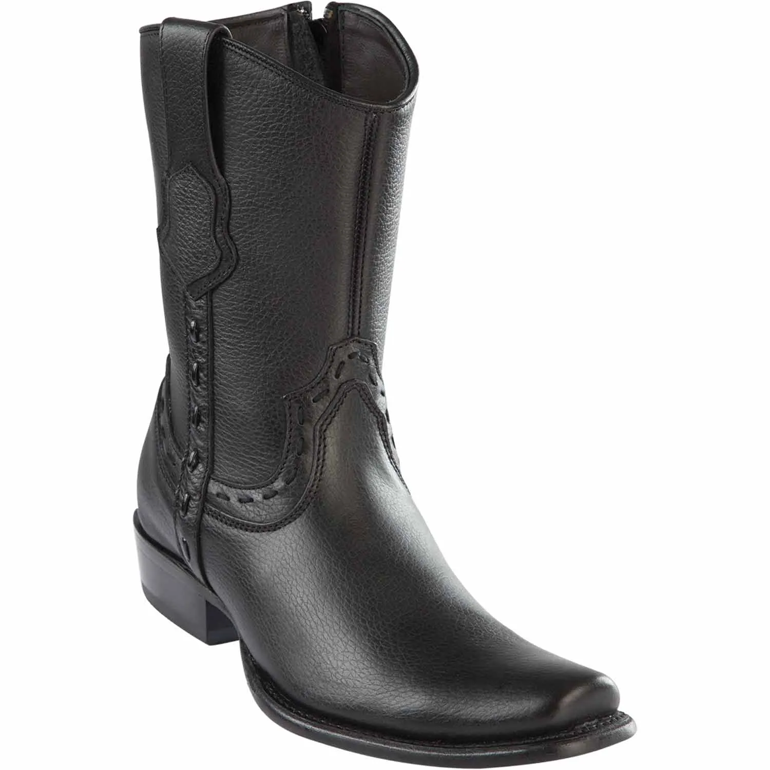 Men's Wild West Genuine Leather Dubai Toe Short Boots 279B27