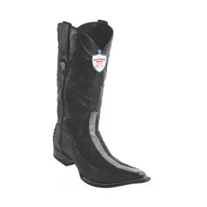 Men's Wild West Stingray Rowstone With Deer Boots 3x Toe