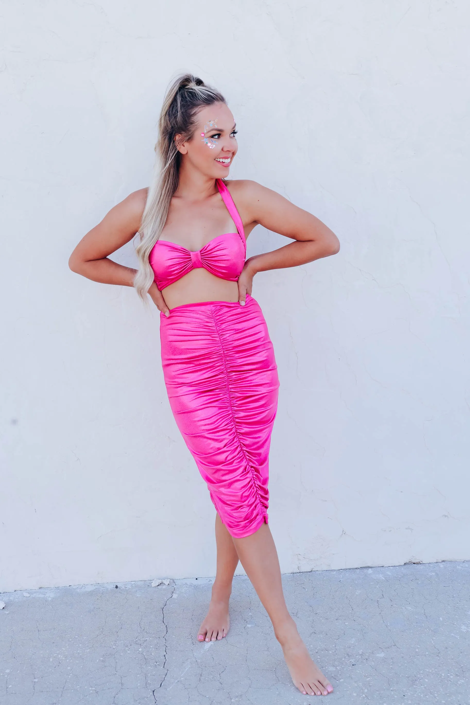 Mermaid Vibes Costume Set - Fuschia