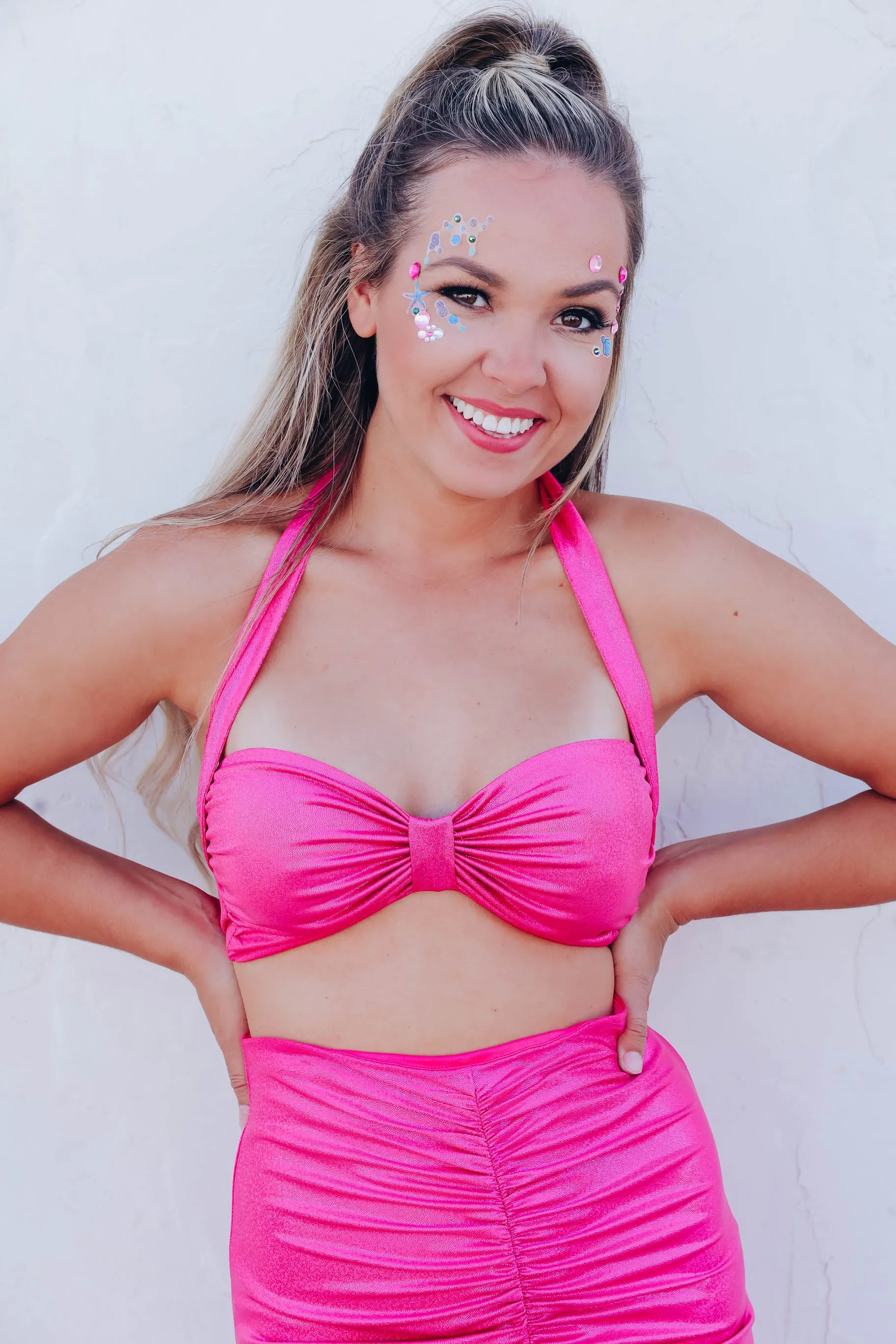 Mermaid Vibes Costume Set - Fuschia