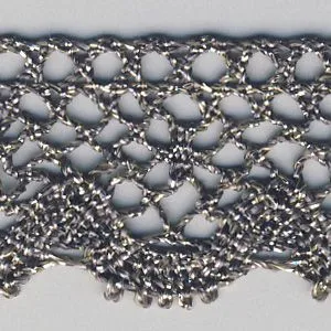 Metallic Torchon Lace #6 Green Gold