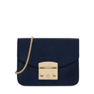 Metropolis Mini Crossbody Blu D Bag