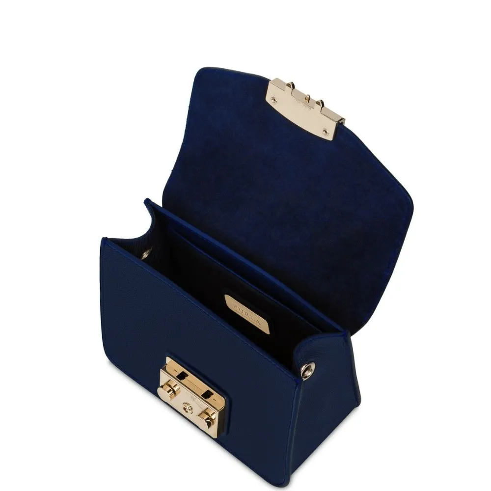 Metropolis Mini Crossbody Blu D Bag