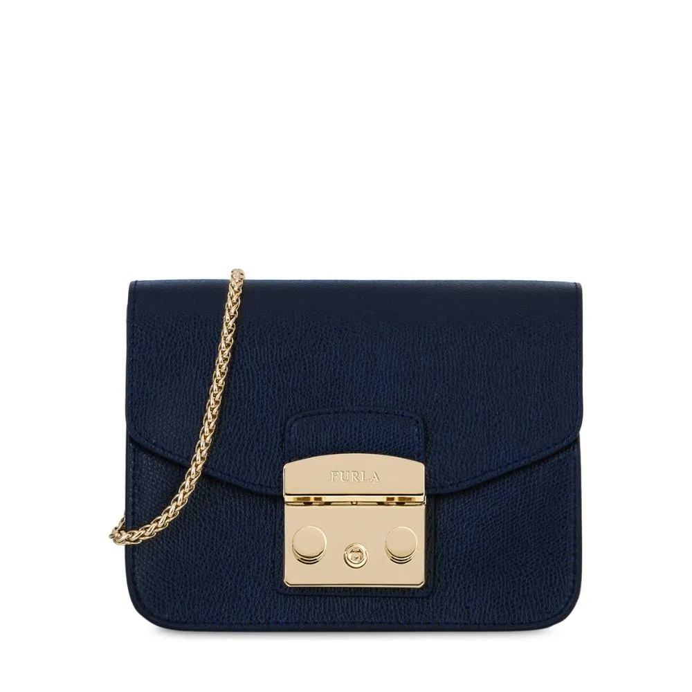 Metropolis Mini Crossbody Blu D Bag