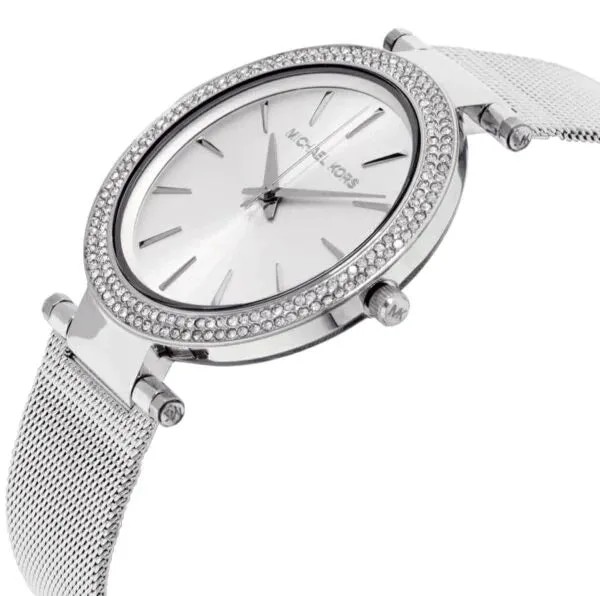 Michael Kors MK3367 - Darci Silver Dial Silver Mesh Bracelet Women's Watch