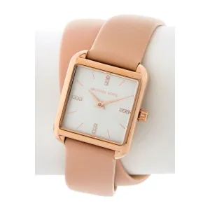 MICHAEL Michael Kors Women's Drew Leather Strap Watch