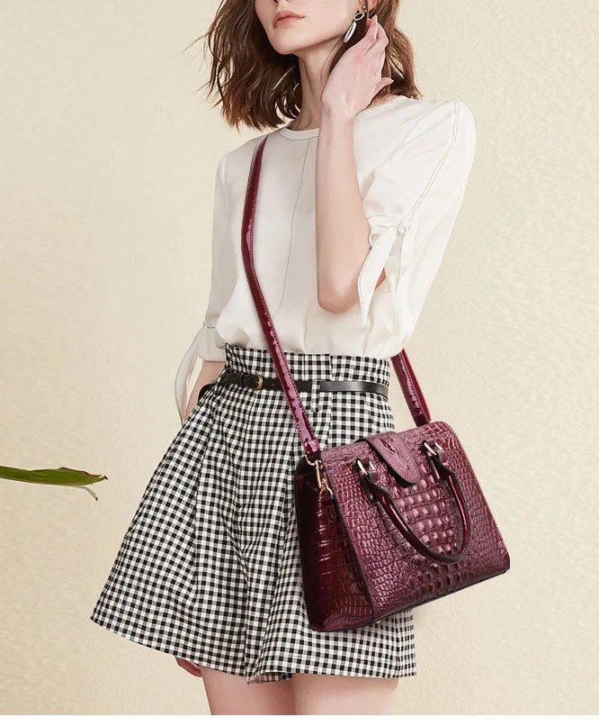 Middle-aged Women's Bag Simple Fashion Crocodile Pattern Ladies Bag Mother Bag Messenger Bag