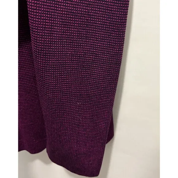 Ming Wang Sweater Women’s XL Pink Black Mock Neck NWT