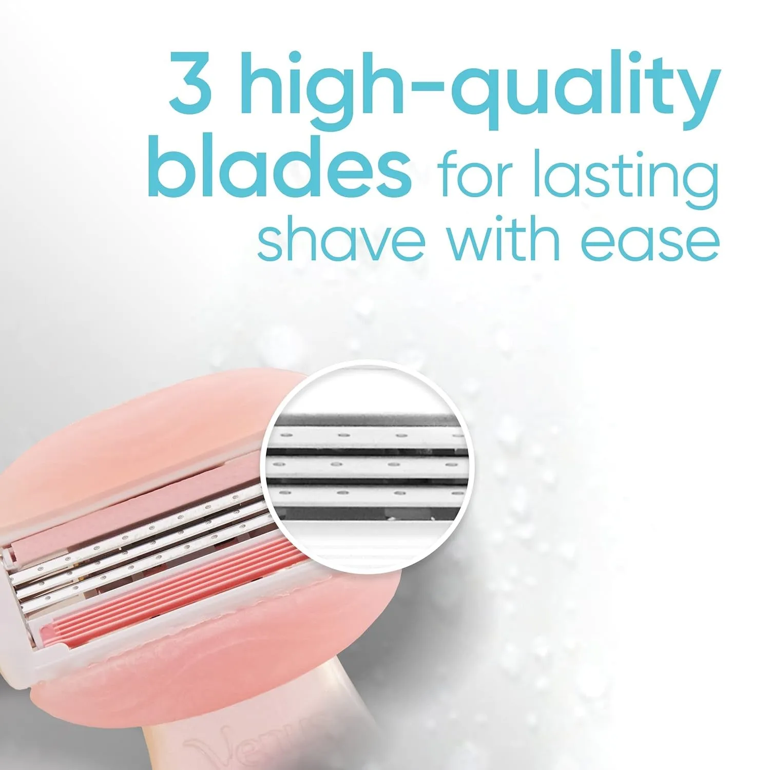 Mini Comfortglide White Tea Razors for Women, Includes 1 Mini Handle   3 Refills   1 Case