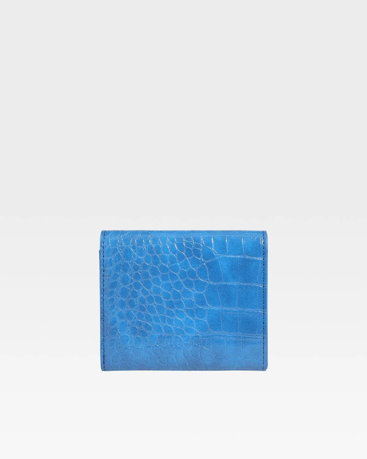 Mini Leather Wallet in Royal Blue