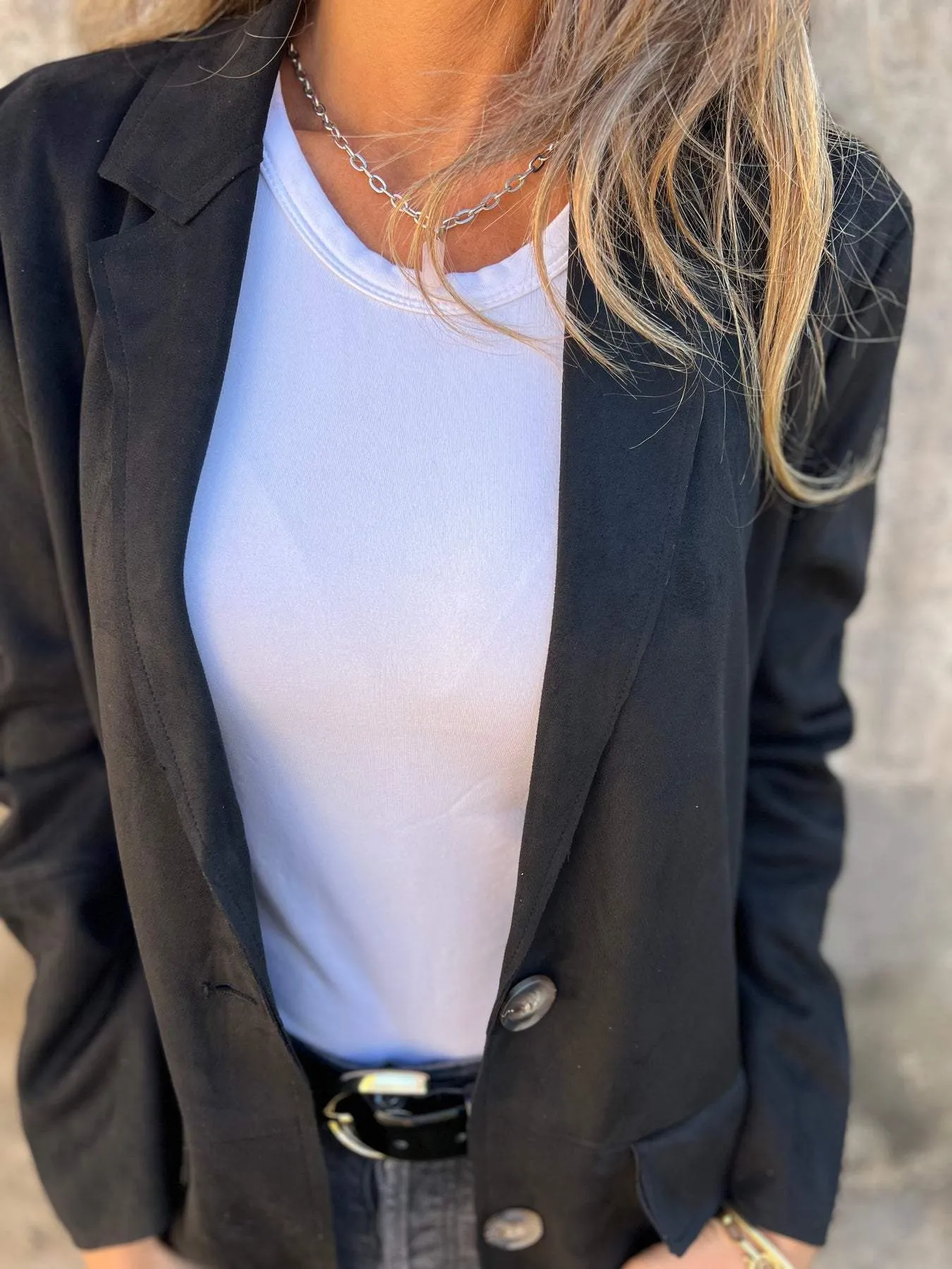 Moema® | Timeless Suede Jacket With Button Placket