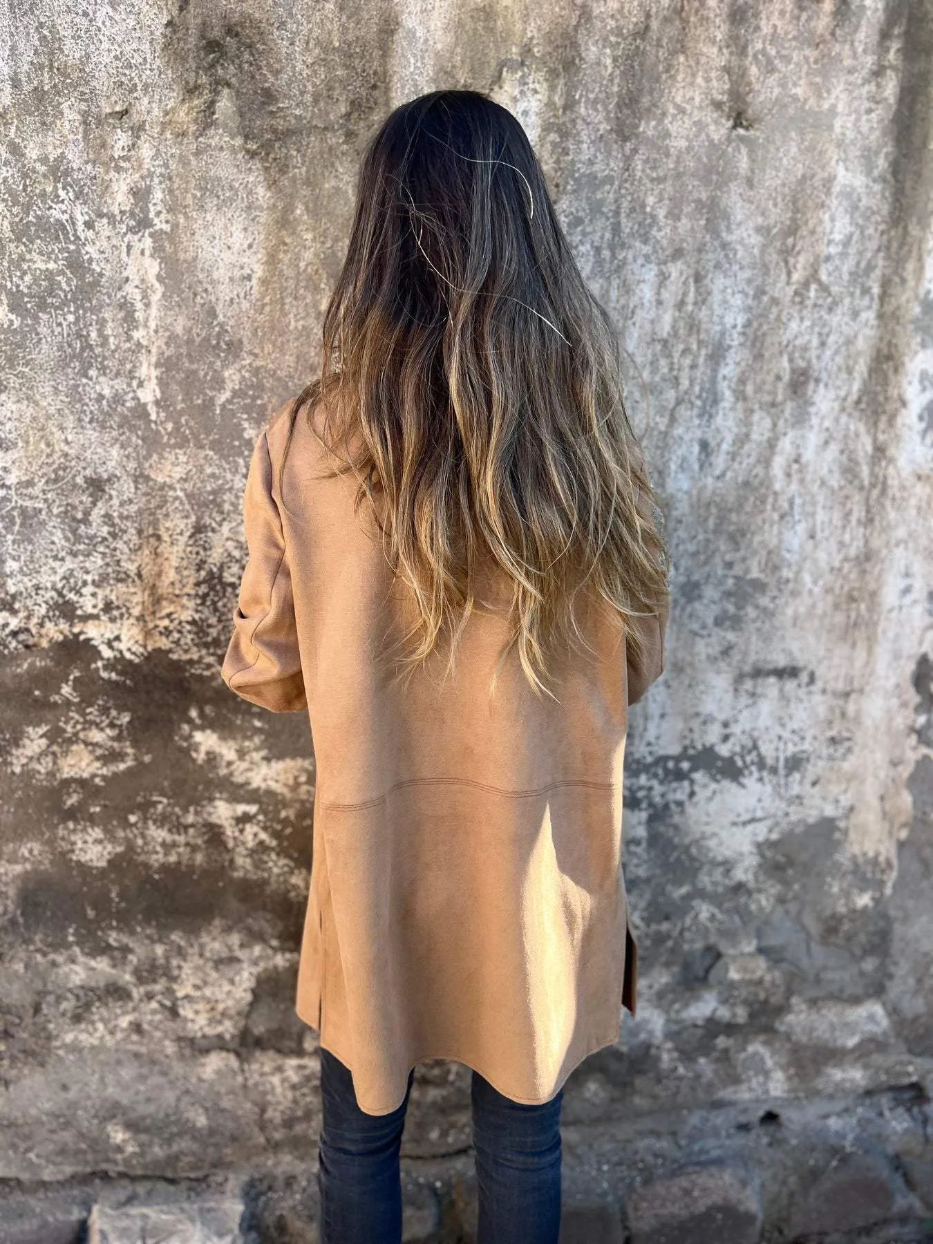 Moema® | Timeless Suede Jacket With Button Placket