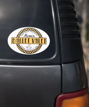 Mom's Ballet Valet - Removable Car Sticker