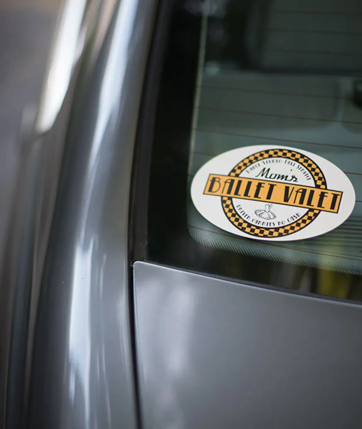 Mom's Ballet Valet - Removable Car Sticker