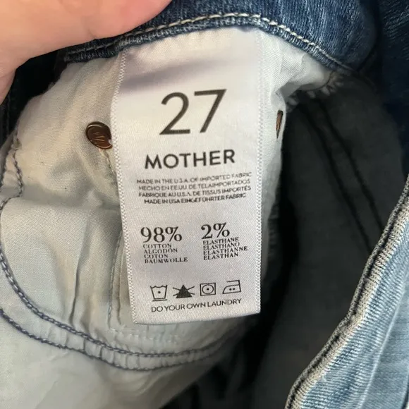 Mother the looker crop zip Women's Jeans size 27
