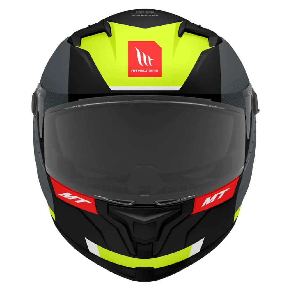 MT Braker SV Helmet Chento B3 Matt Black / Fluo Yellow