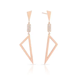 Multi Shape Earrings - Diamond Center | Rose Gold