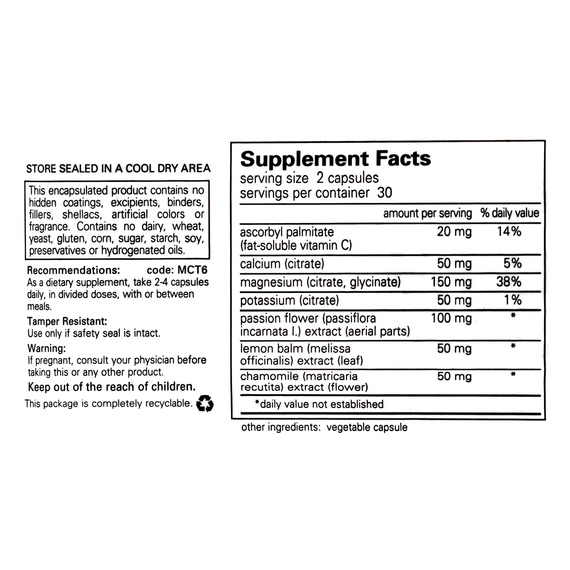 Muscle Cramp/Tension Formula