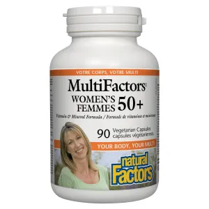 Natural Factors MultiFactors Women's 50 , 90 Vegetarian Capsules
