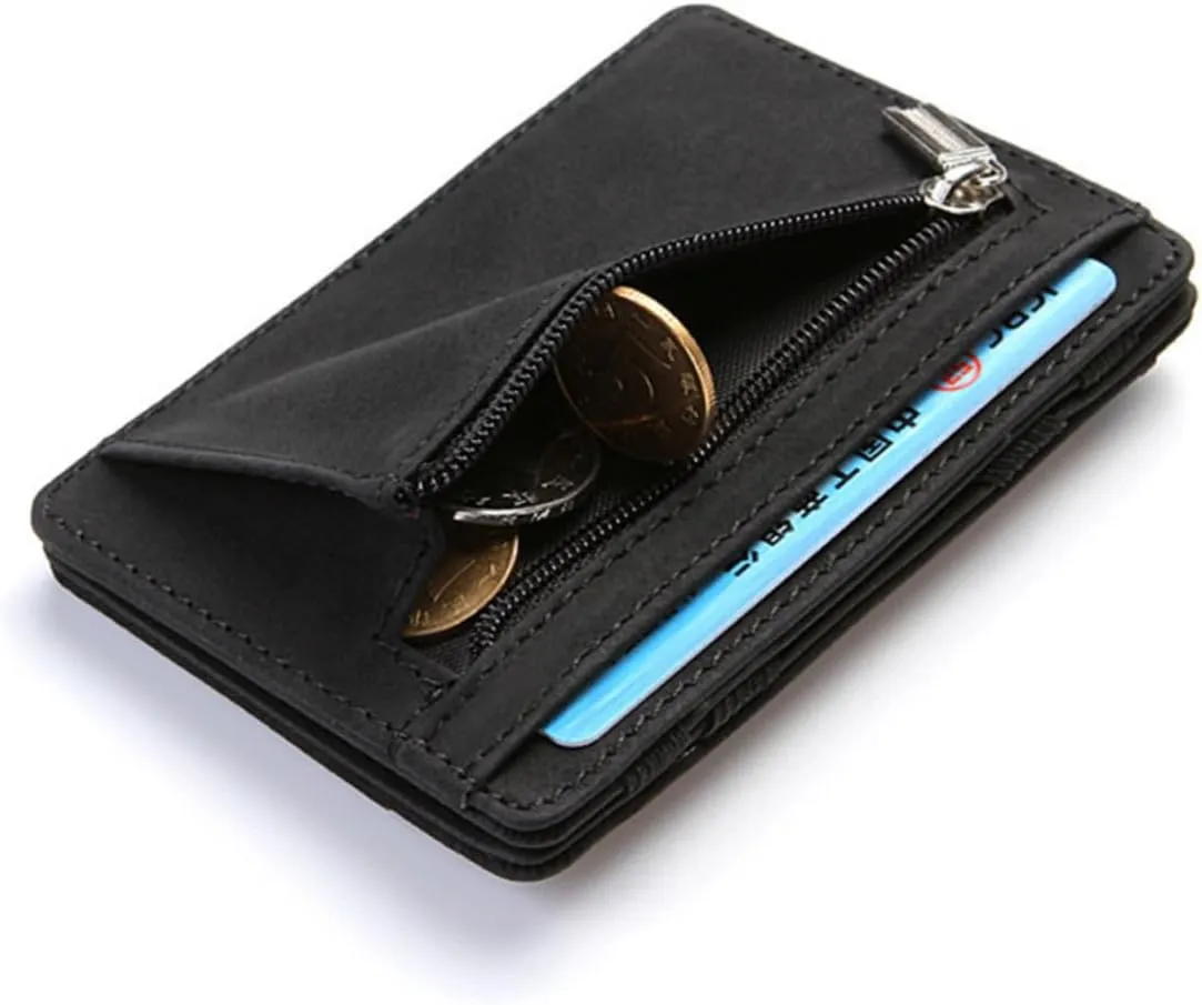 NEW 1pc OEIPSMK Pu Leather Wallet Creative Design Fashion Design Suitable for Both Men and Women Soft-touching Great Capacity Exquisite Detail Short Coin Purse Clip Card Holder Clamshell, Black