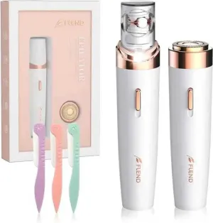 NEW Flend LE-701 Cordless Led Women's Epilator, Electric Facial Shaver with LED Light, Hair Removal Device for Face, Underarms, Legs, Arms, Bikini
