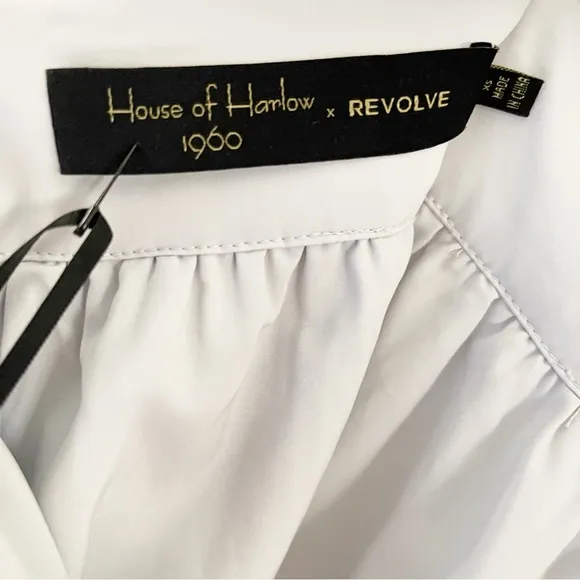 NEW House of Harlow 1960 x REVOLVE Women's Esther Silver High waist Shorts XS