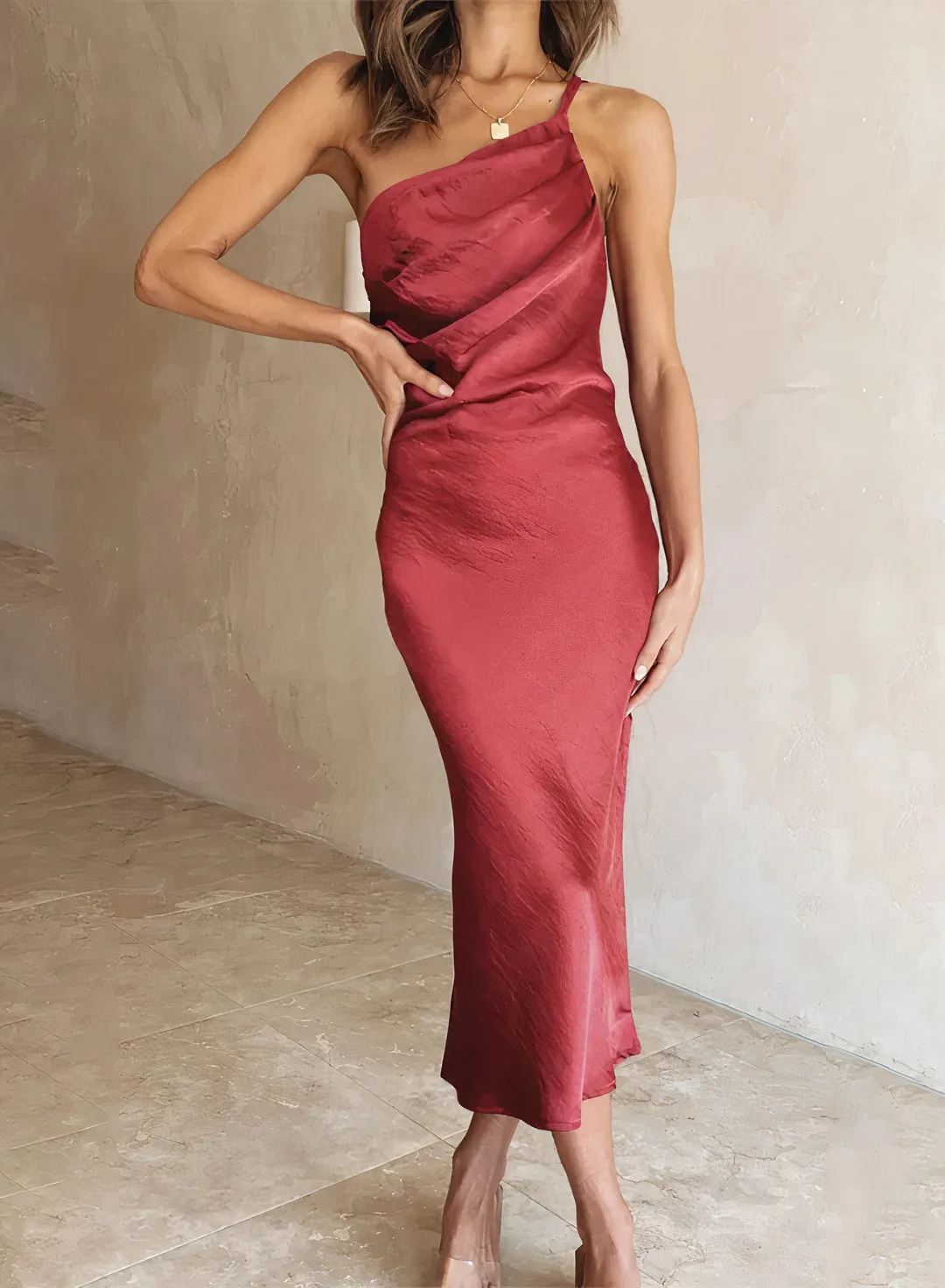 Nicolasa® | Elegant One Shoulder Dress