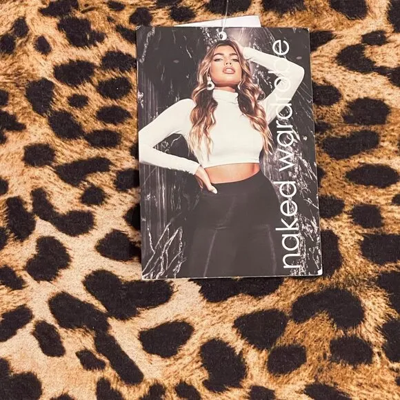 NWT Naked Wardrobe Leopard Print Bodycon Skirt Size Small S02721 NEW
