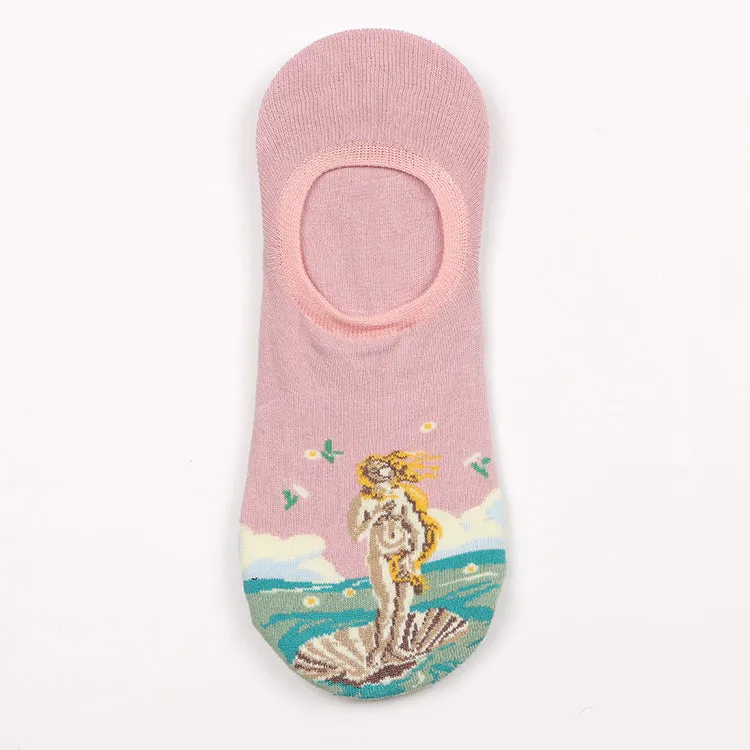 Oil Painting Unisex Ship Socks