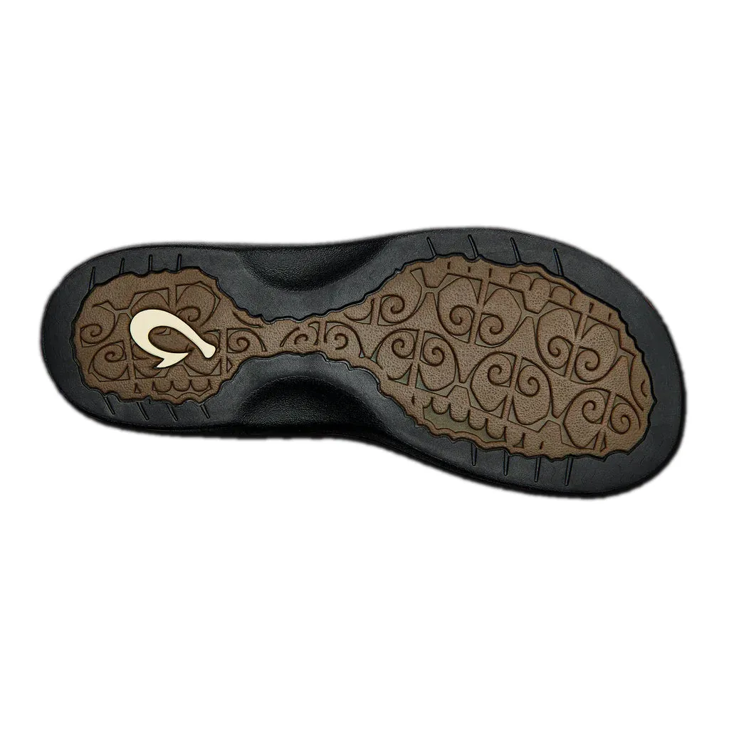 Olukai Womens 'Ohana Black/Black Sandals