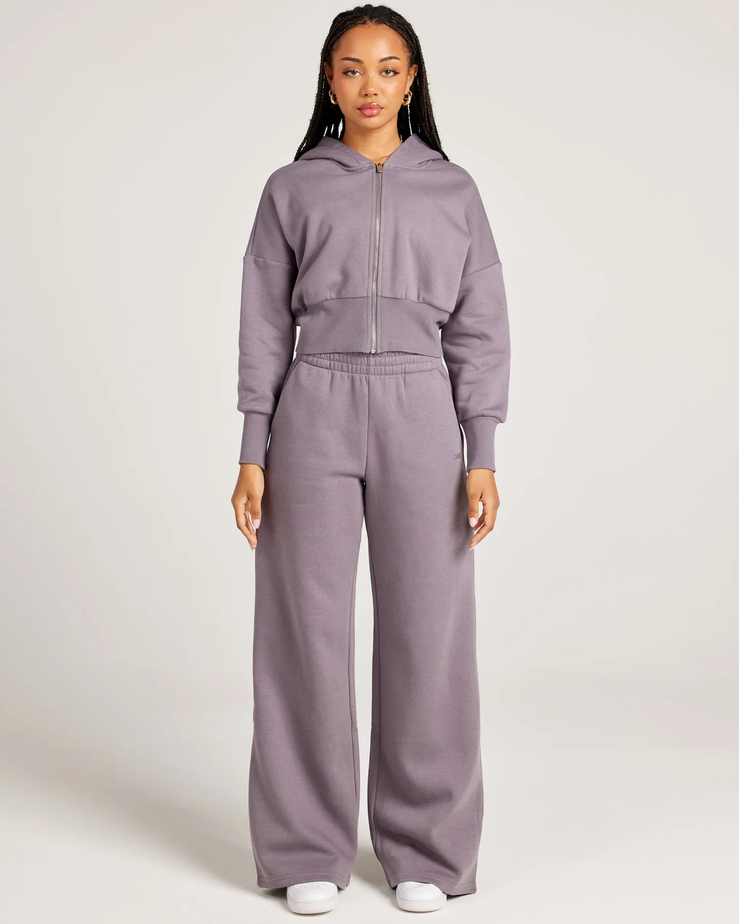 Omni Wide Leg Trackpants - Haze