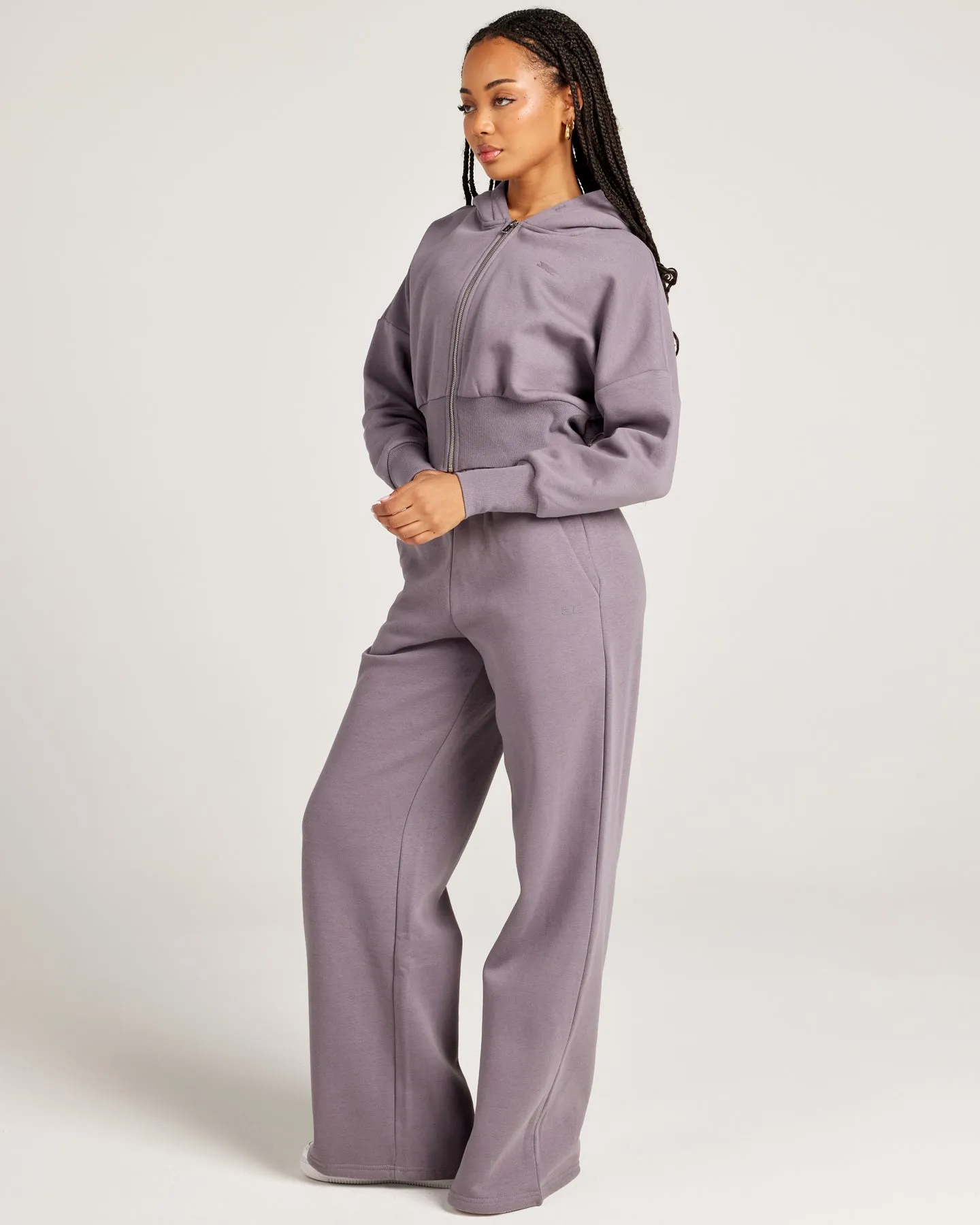 Omni Wide Leg Trackpants - Haze