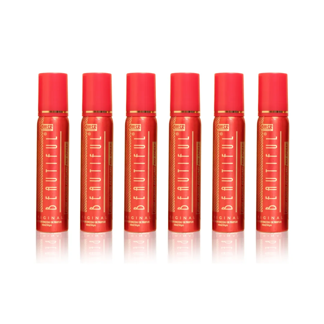 OMSR Beautiful Pink Mini perfume 40ml  Each (Pack of 6)