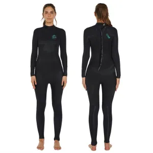O'NEILL WOMENS BAHIA BACK ZIP 3/2MM STEAMER BLACK