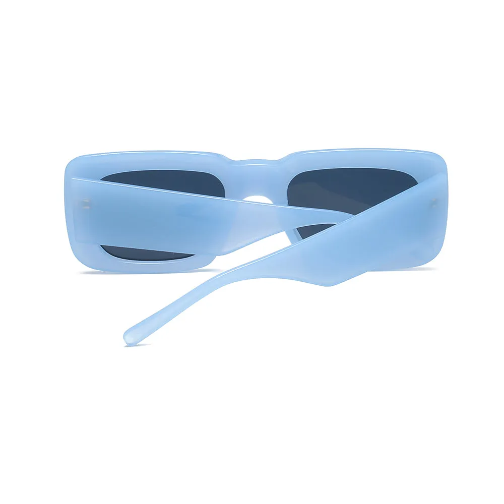 OOLVS Fashion Sunglasses For Women's Metal Frame Full-rim UV400 Polycarbonate Lens Butterfly Glasses WS112-2N