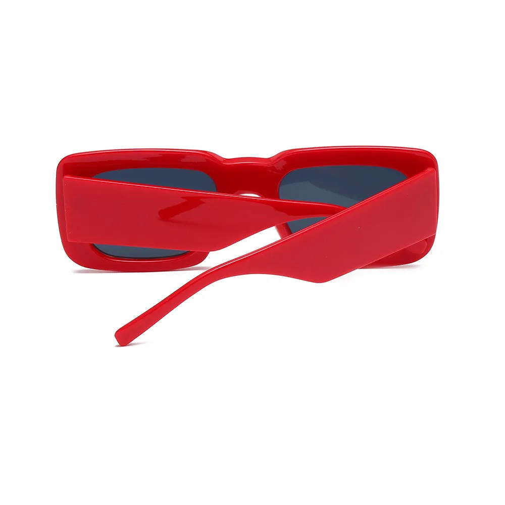 OOLVS Fashion Sunglasses For Women's Metal Frame Full-rim UV400 Polycarbonate Lens Butterfly Glasses WS112-2N