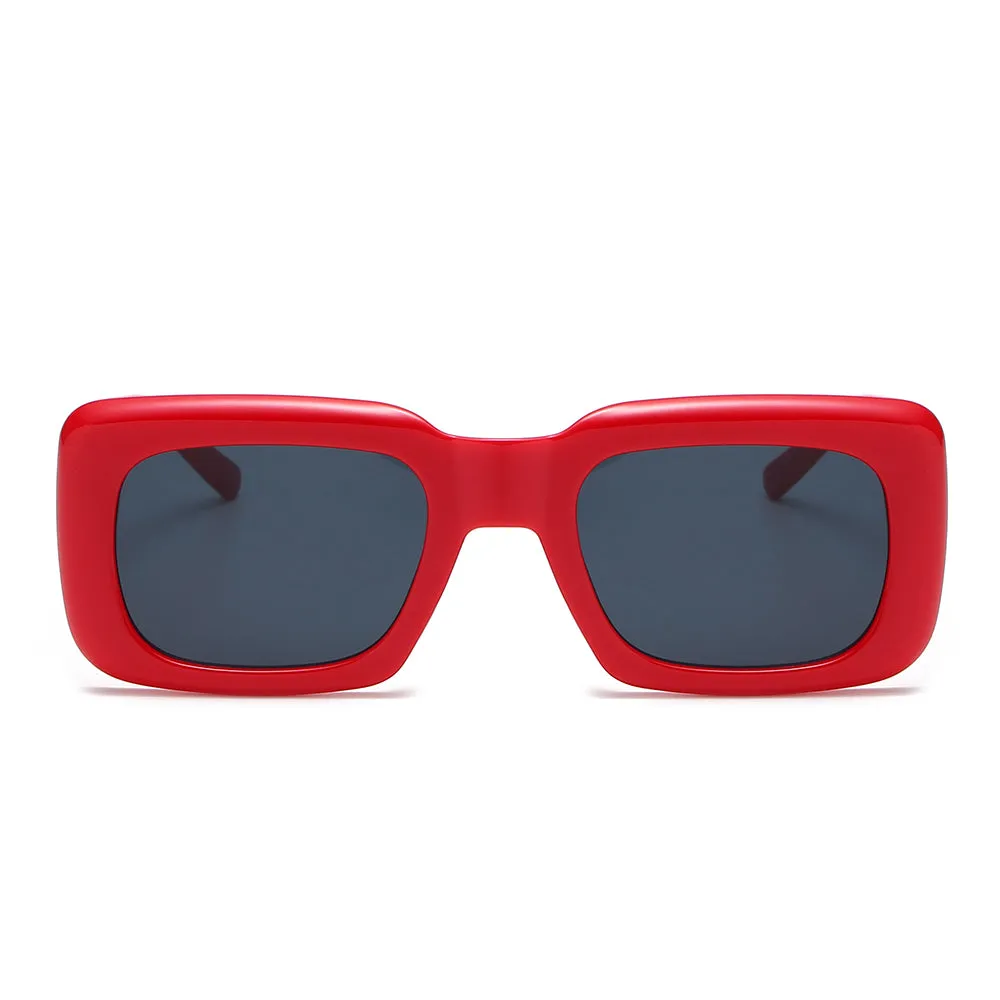 OOLVS Fashion Sunglasses For Women's Metal Frame Full-rim UV400 Polycarbonate Lens Butterfly Glasses WS112-2N