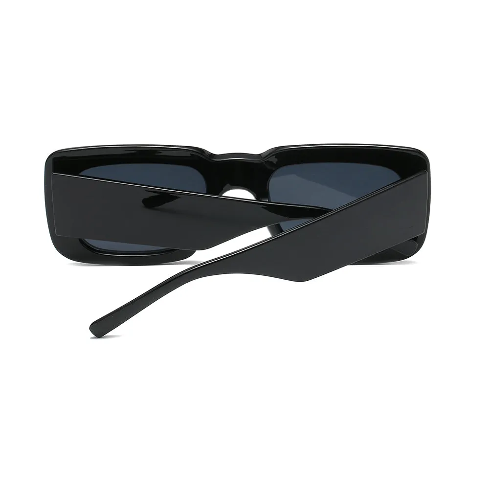 OOLVS Fashion Sunglasses For Women's Metal Frame Full-rim UV400 Polycarbonate Lens Butterfly Glasses WS112-2N