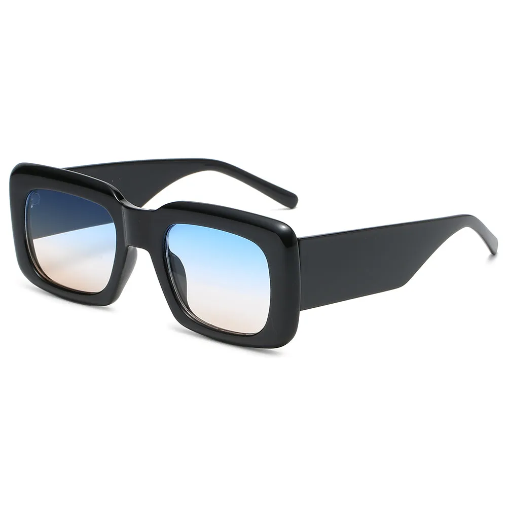 OOLVS Fashion Sunglasses For Women's Metal Frame Full-rim UV400 Polycarbonate Lens Butterfly Glasses WS112-2N