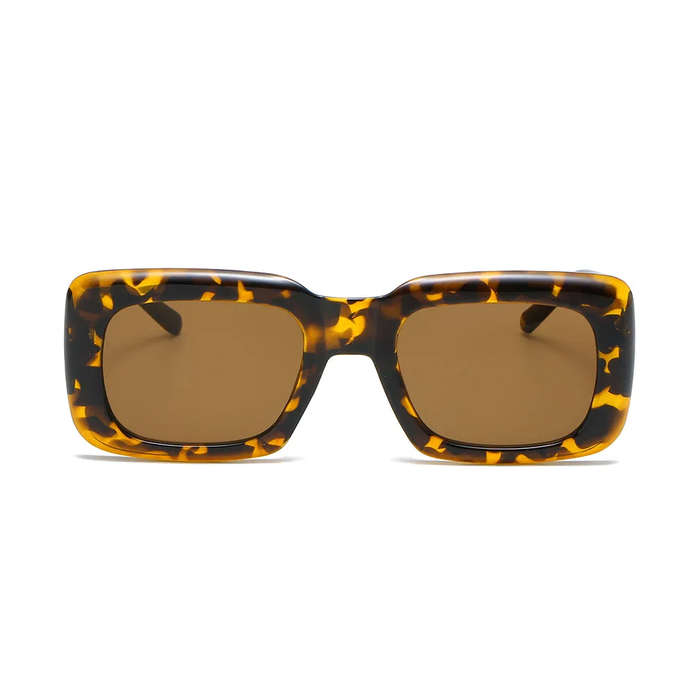 OOLVS Fashion Sunglasses For Women's Metal Frame Full-rim UV400 Polycarbonate Lens Butterfly Glasses WS112-2N