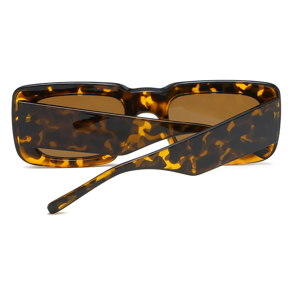 OOLVS Fashion Sunglasses For Women's Metal Frame Full-rim UV400 Polycarbonate Lens Butterfly Glasses WS112-2N