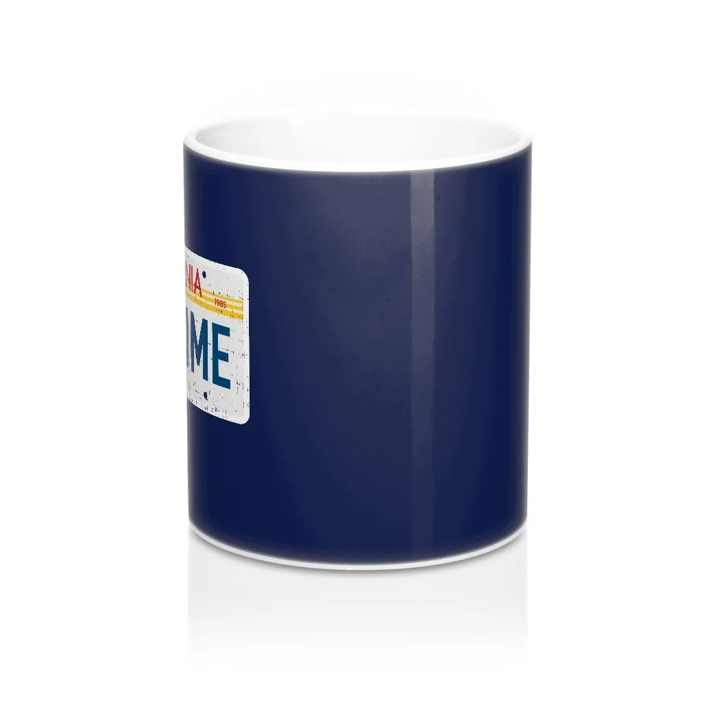 Outatime License Plate Coffee Mug