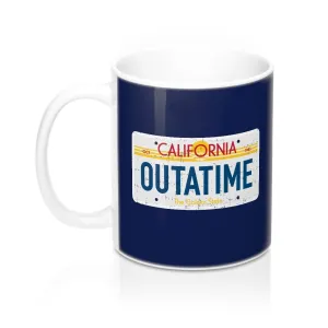 Outatime License Plate Coffee Mug