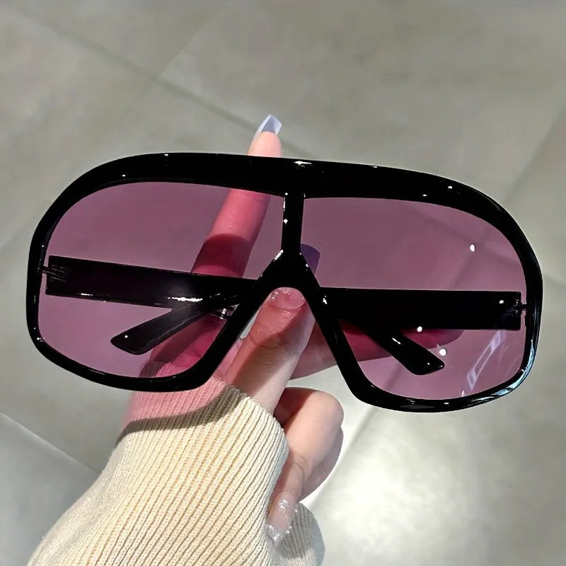 Oversized One-piece Fashion Glasses